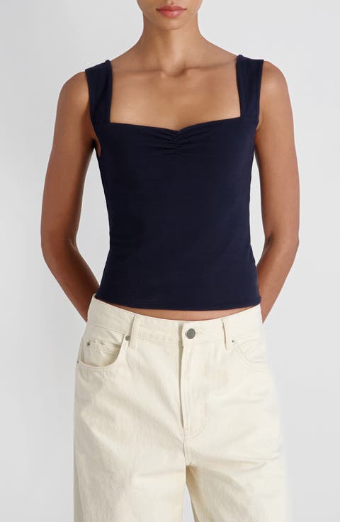 Maisie Sweetheart Neck Jersey Tank
