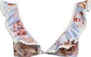 Zimmermann Awaken Crochet Trim Flutter Bikini Top