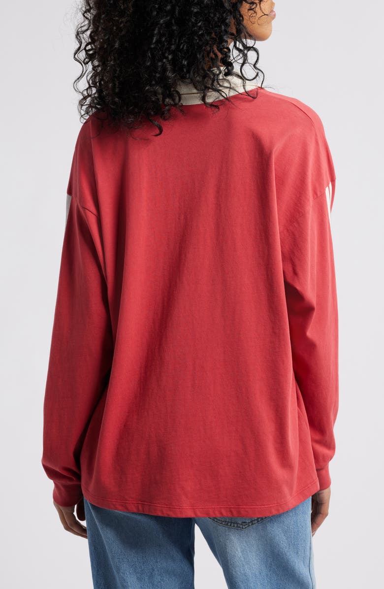 Daydreamer Amore Stripe Cotton Graphic Rugby Shirt, Alternate, color, 