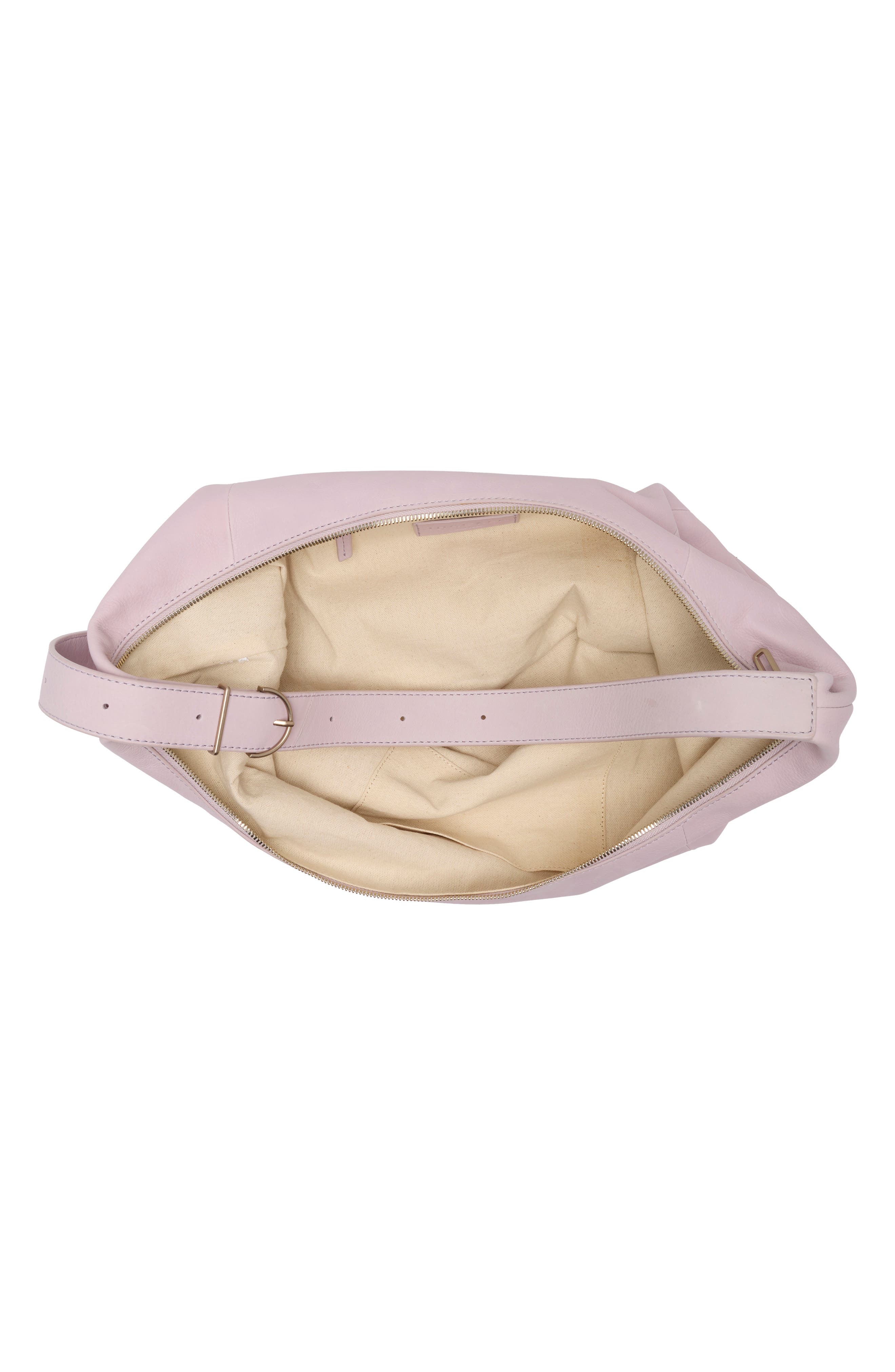 Wyatt Oversized Leather Hobo, Alternate, color, LILAC
