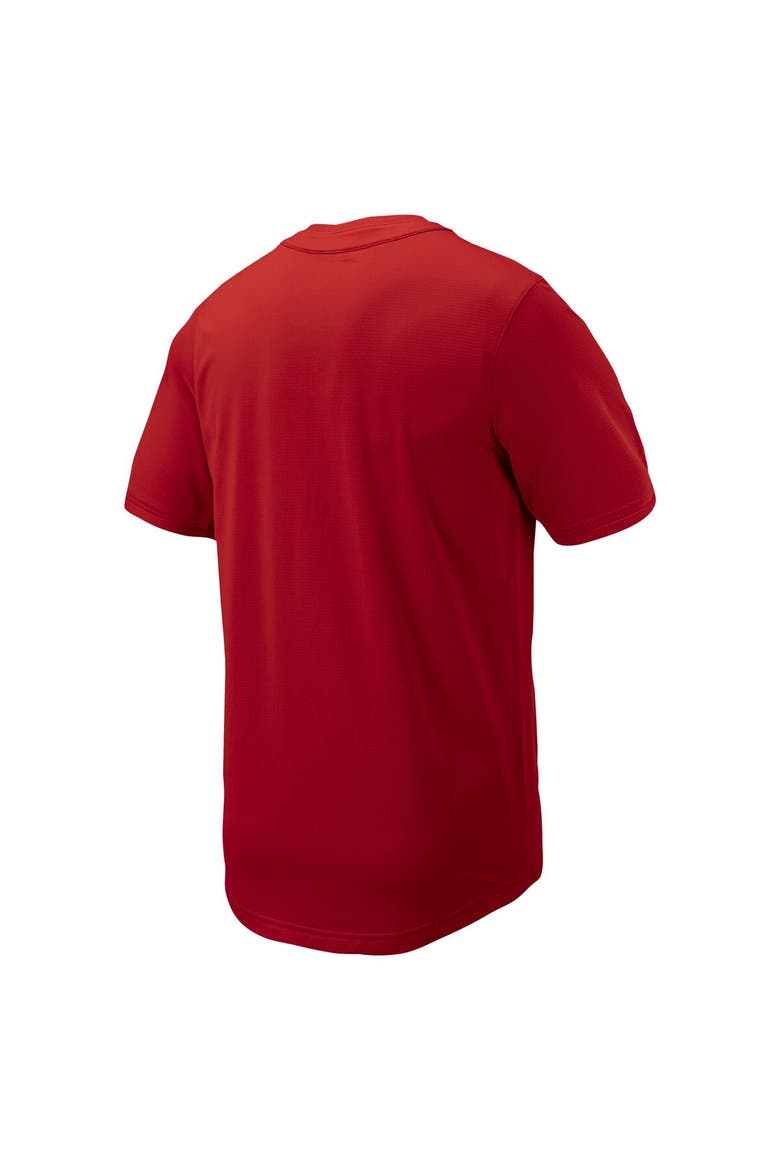 Men's Nike Scarlet Ohio State Buckeyes Replica Full-Button Baseball Jersey, Alternate, color, Scarlet