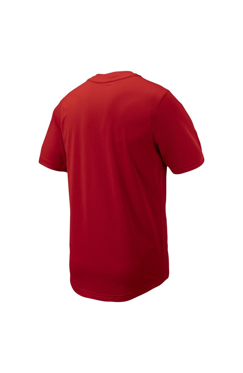 Nike Men's Nike Scarlet Ohio State Buckeyes Replica Full-Button Baseball Jersey, Alternate, color, 