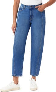 Kensie High Waist Ankle Barrel Leg Jeans