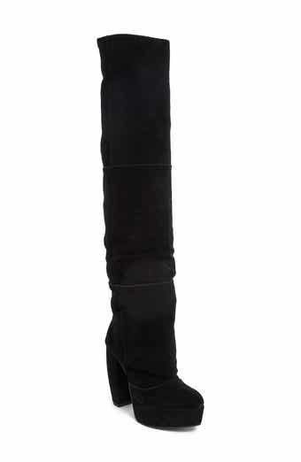 Dallas Leather Over the Knee Platform Boot