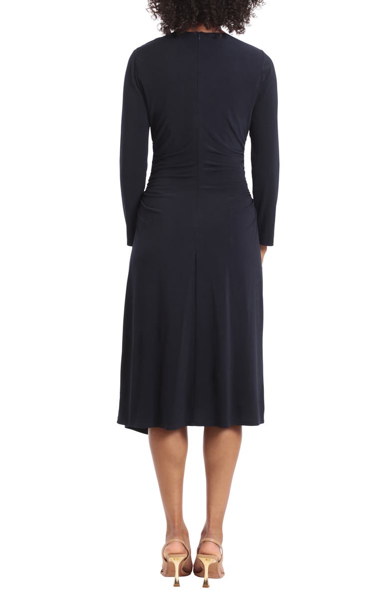 Maggy London Ruched Long Sleeve Midi Dress, Alternate, color,
