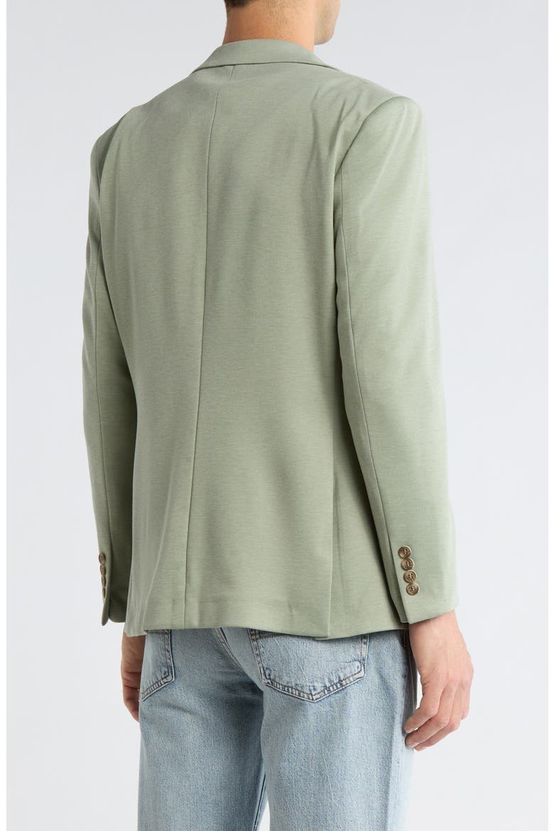 Piqué Knit Sport Coat, Alternate, color, SAGE