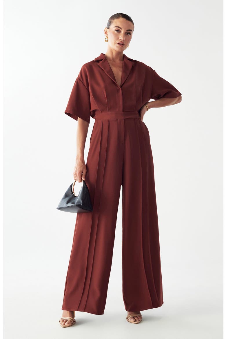 Ria Jumpsuit, Main, color, Brick Red