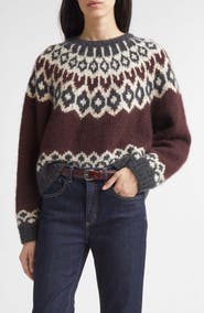 Nili Lotan Isaline Fair Isle Cashmere Sweater