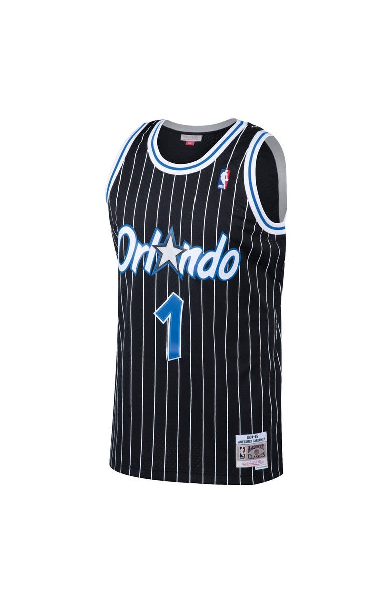 Mitchell & Ness Men's Mitchell & Ness Penny Hardaway Black Orlando Magic Hardwood Classics Swingman Jersey, Alternate, color, Black