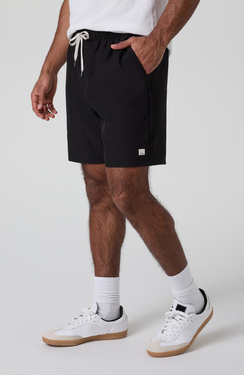 Vuori Banks Session Shorts, Alternate, color, Black