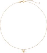Tory Burch Forget Me Not Pavé Pendant Necklace