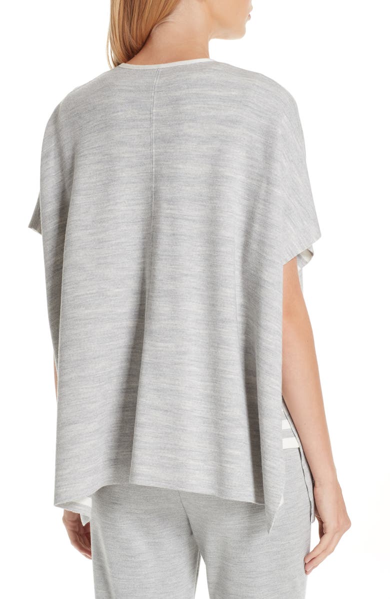 St. John Collection Knit Reversible Poncho, Alternate, color,