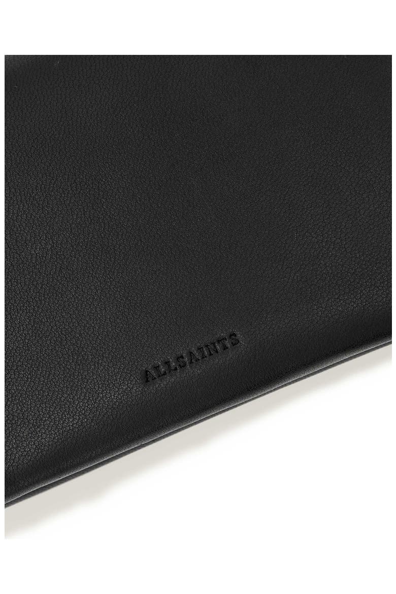 Harluna Leather Bifold Wallet, Alternate, color, BLACK/ SILVER