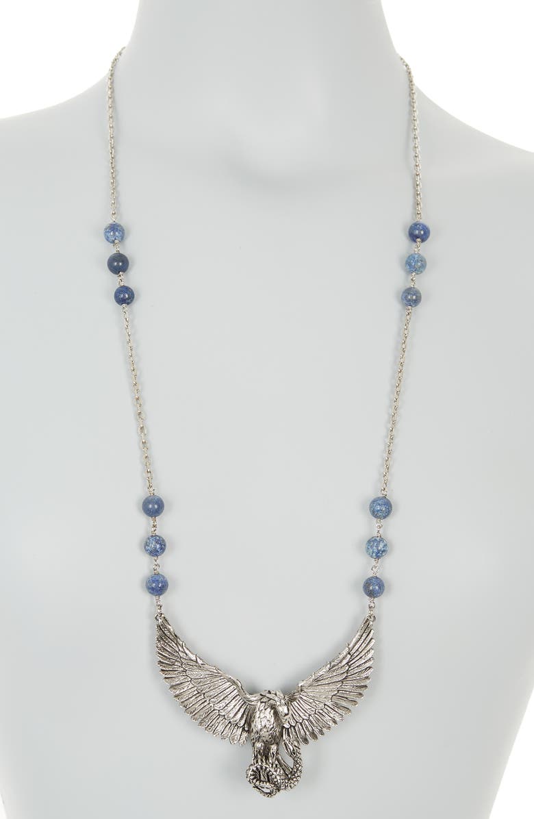 Roberto Cavalli Eagle & Snake Pendant Necklace, Alternate, color, 