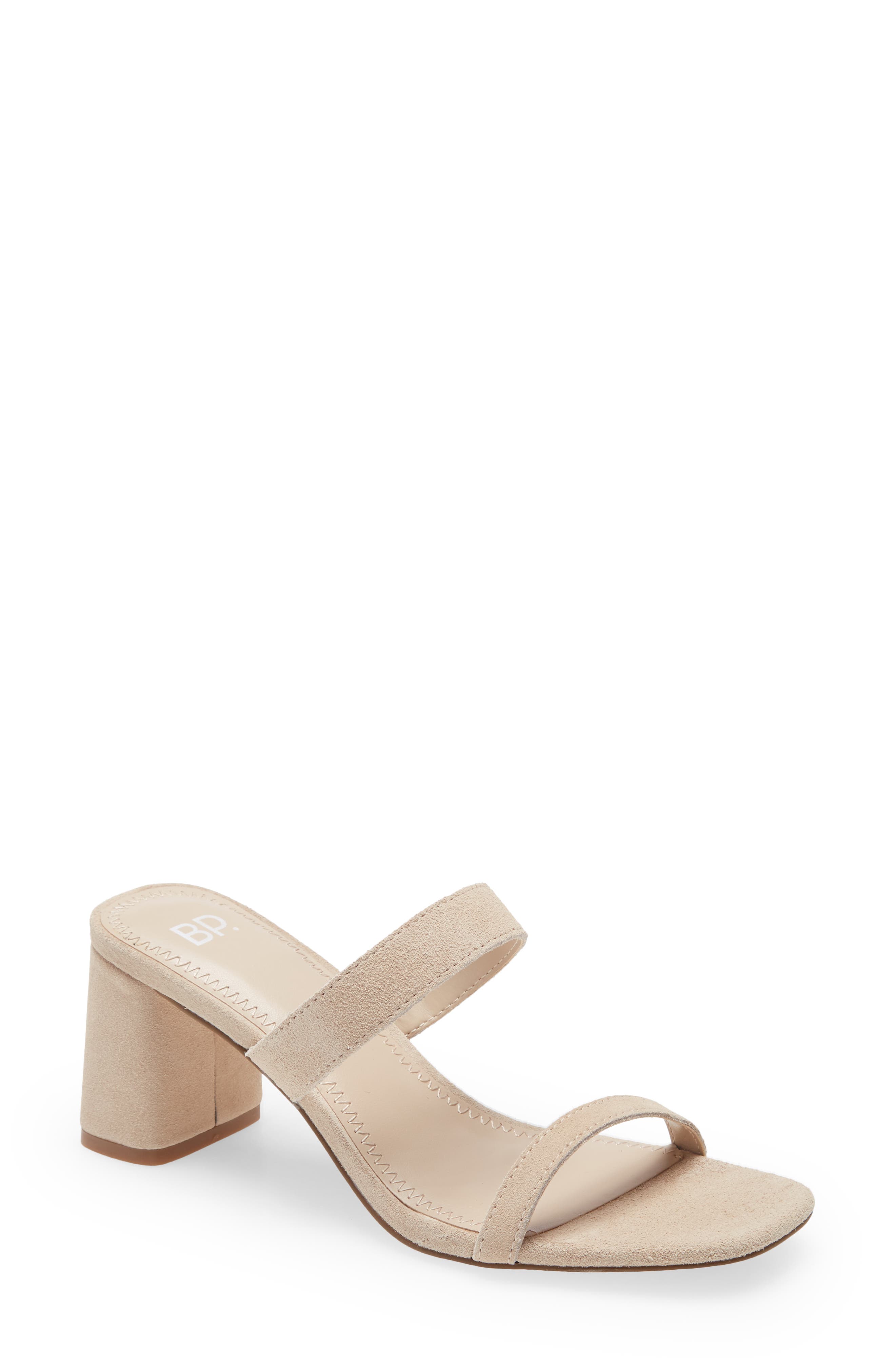 Emmie Block Heel Slide Sandal, Main, color, BEIGE SAND