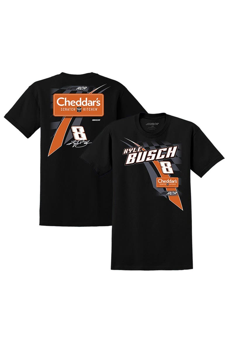 Men's Richard Childress Racing Team Collection Black Kyle Busch Cheddar's Lifestyle T-Shirt, Main, color, Black