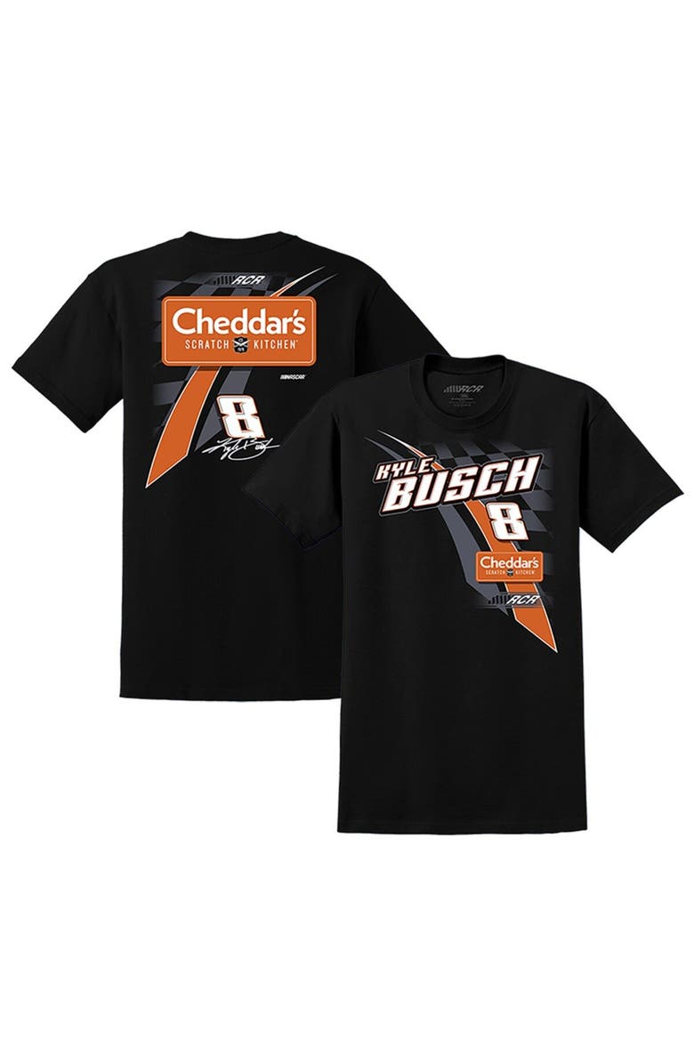 NASCAR Men's Richard Childress Racing Team Collection Black Kyle Busch Cheddar's Lifestyle T-Shirt, Main, color, Black