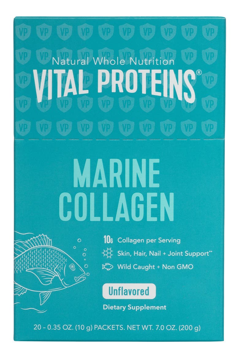 Marine Collagen Peptides Unflavored Dietary Supplement Packets, Alternate, color, NO COLOR