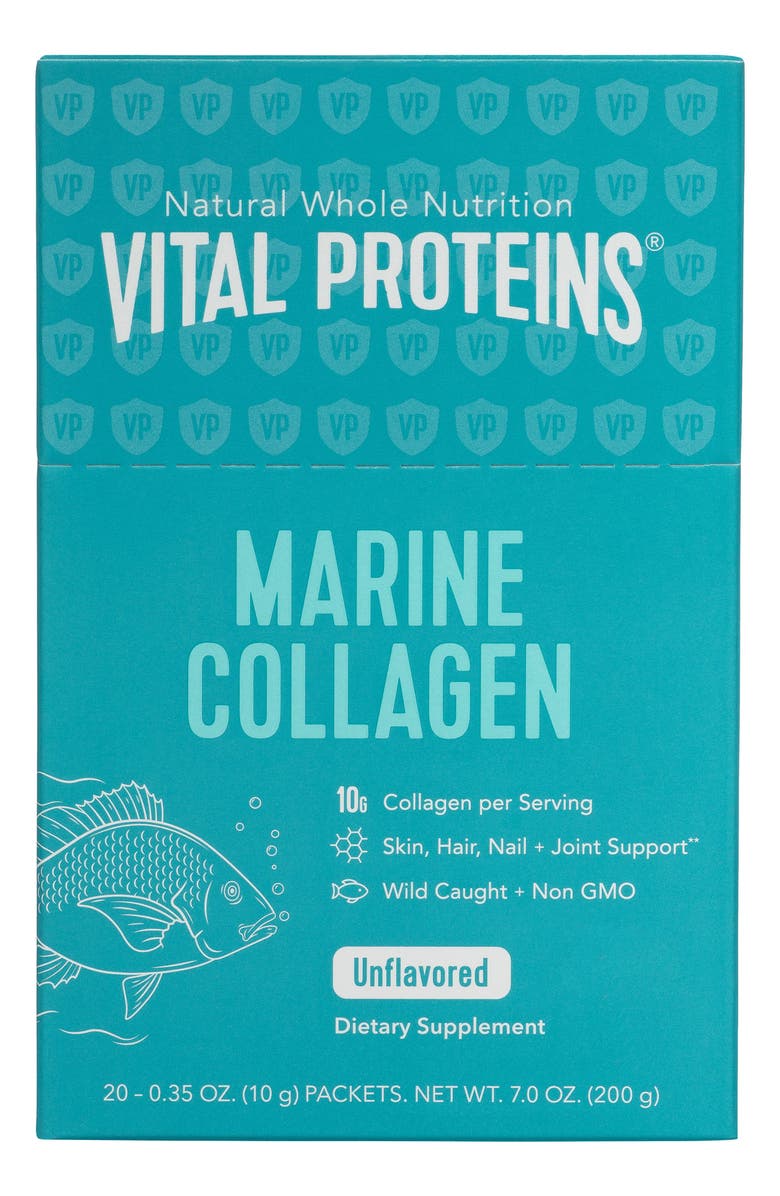Vital Proteins Marine Collagen Peptides Unflavored Dietary Supplement Packets, Alternate, color,