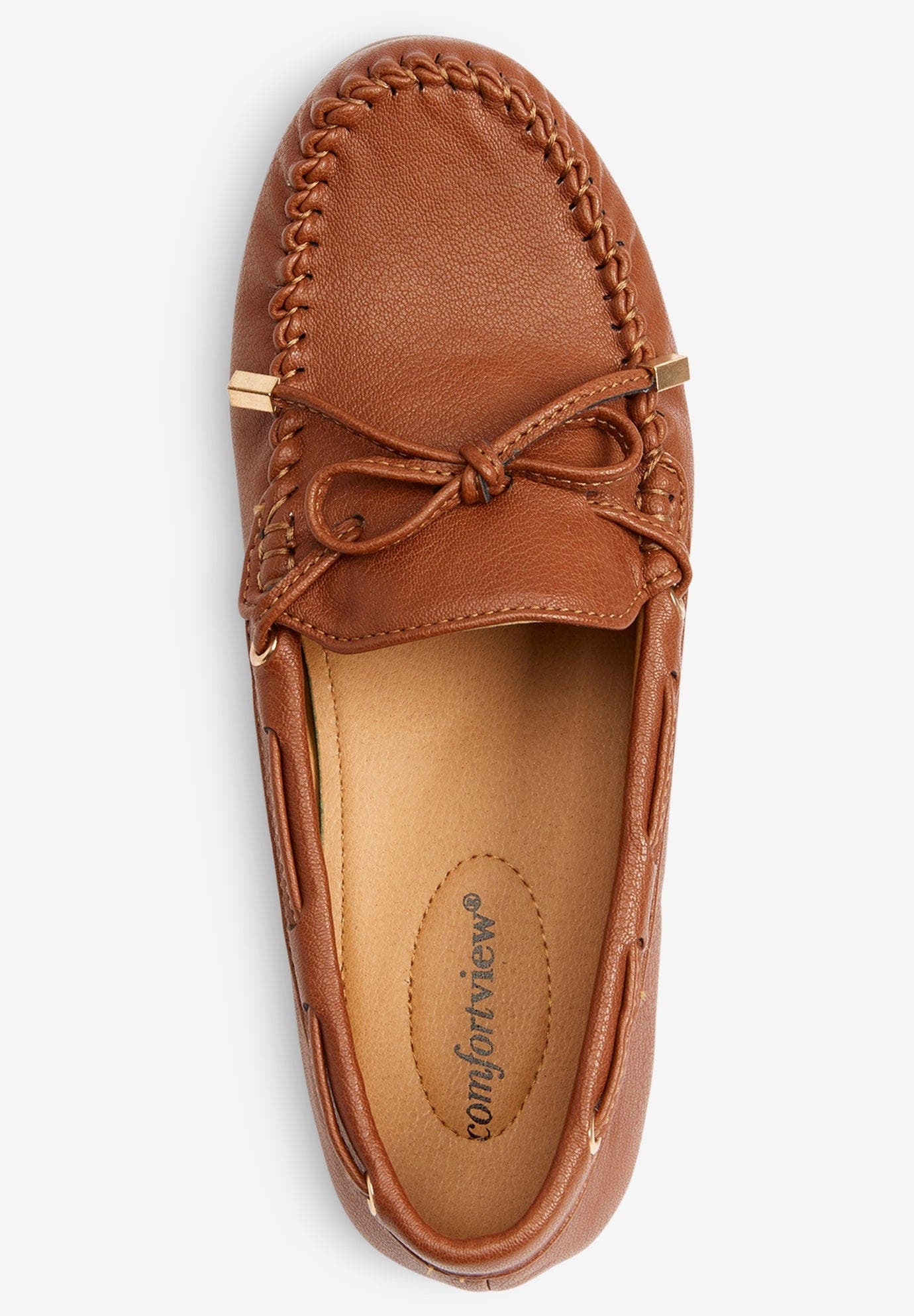 Comfortview The Ridley Slip On Flat, Alternate, color, Black