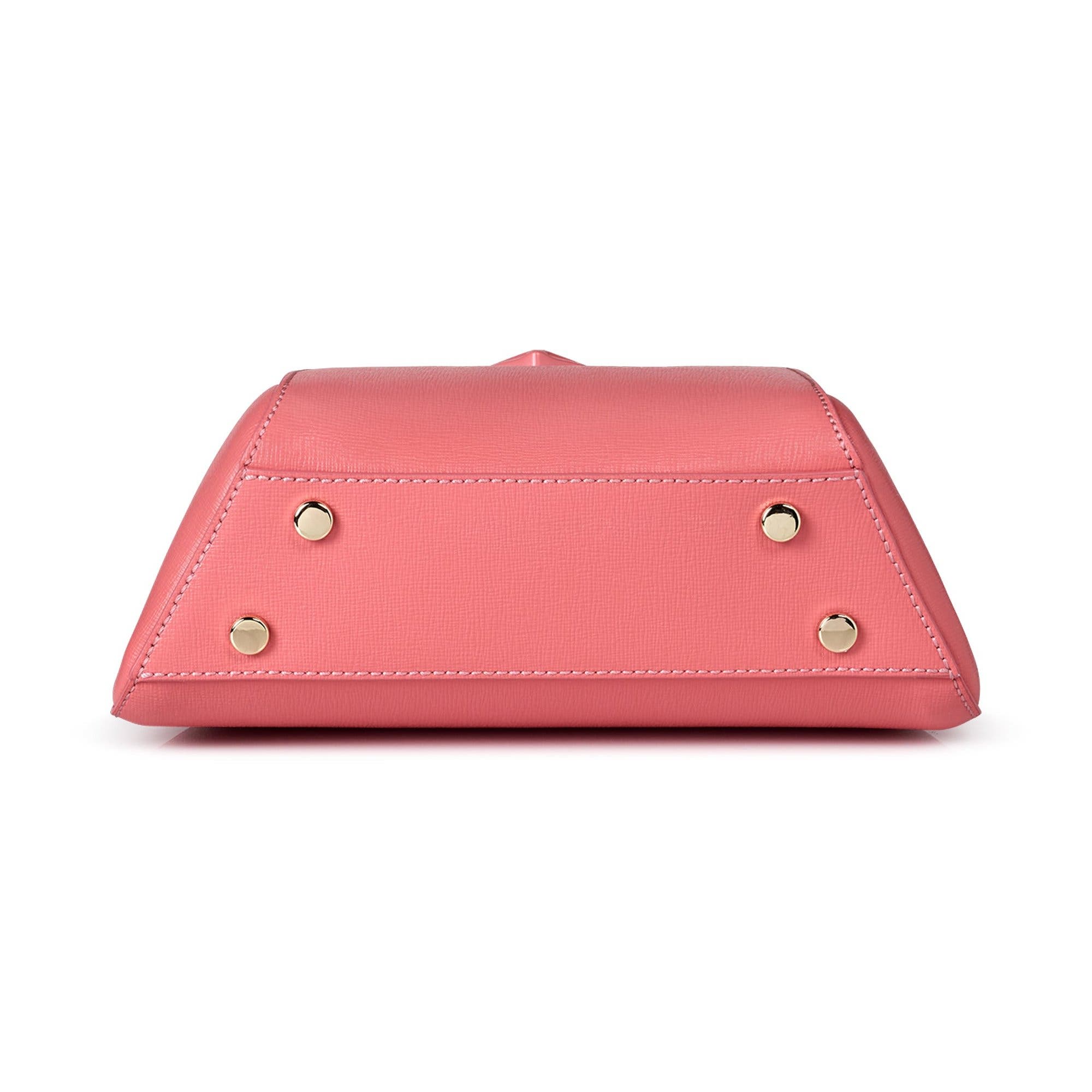 Rosa Mini Monochrome Handbag, Alternate, color, Coral