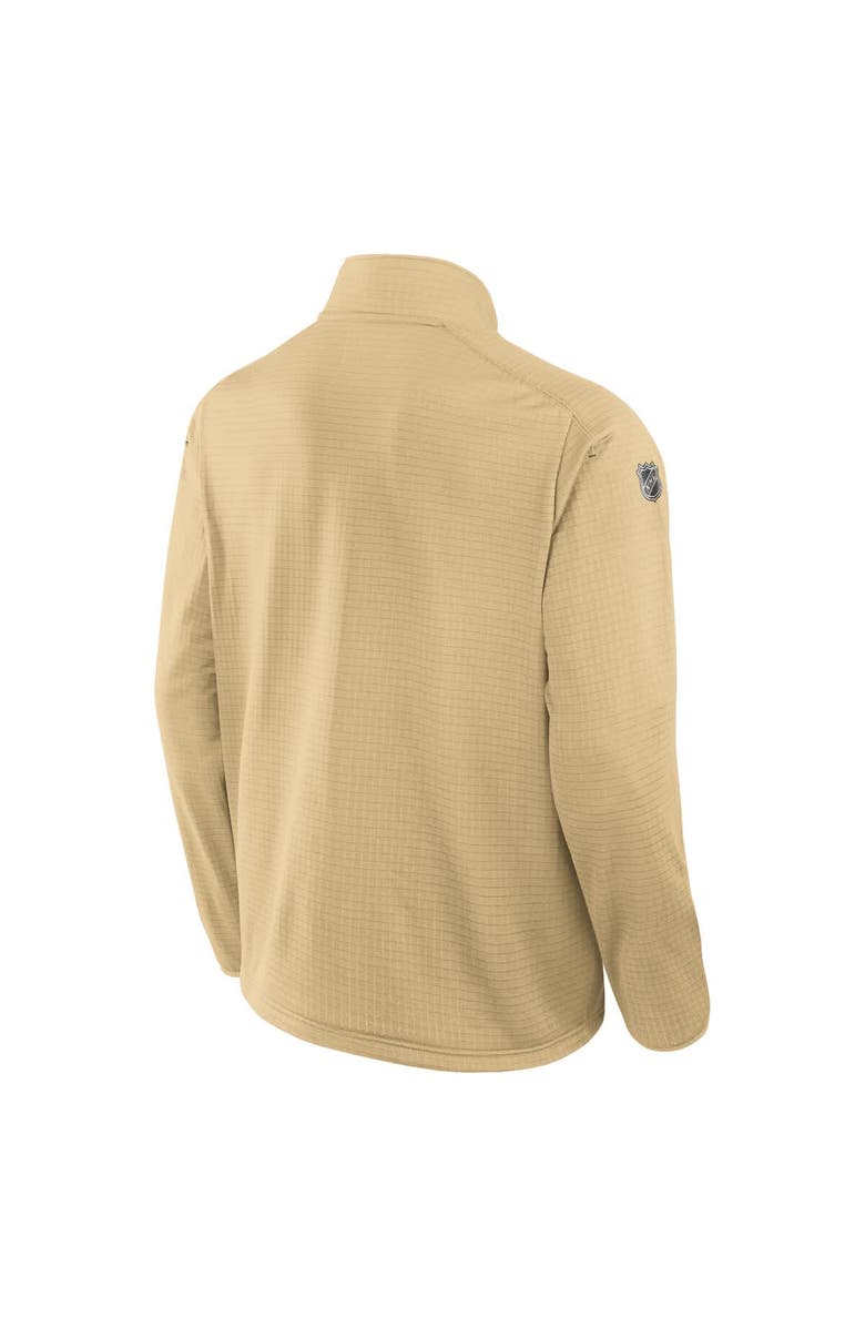 FANATICS Men's Fanatics Gold Vegas Golden Knights Authentic Pro Rink Quarter-Zip Top, Alternate, color, Gold