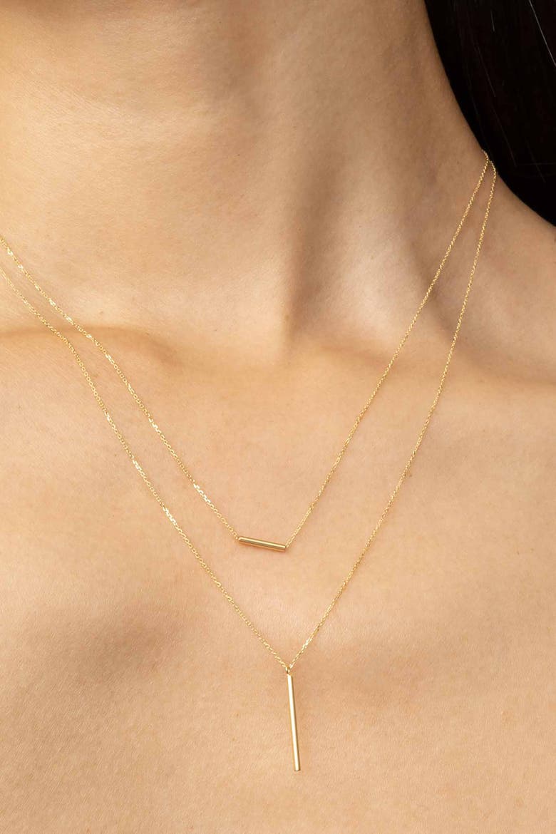 14K Yellow Gold Vicenza Layered Necklace, Alternate, color, Yellow Gold