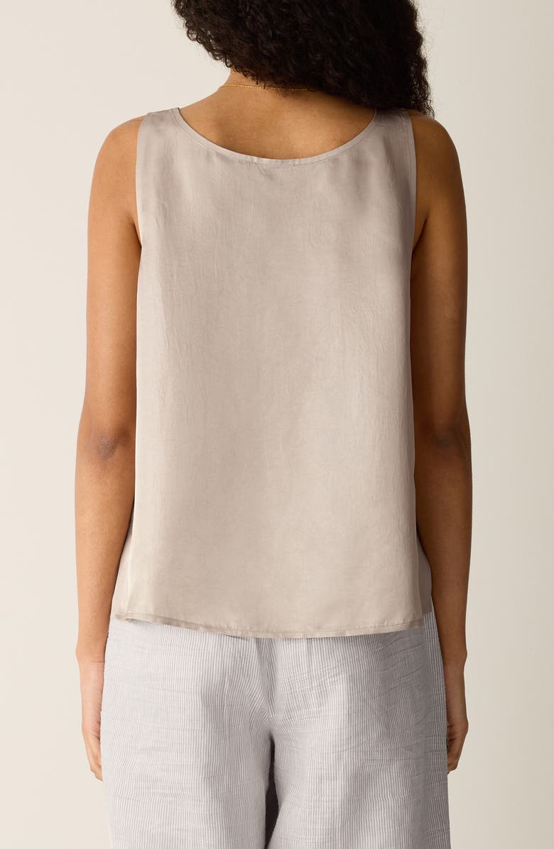 Eileen Fisher Scoop Neck Satin Tank, Alternate, color, 