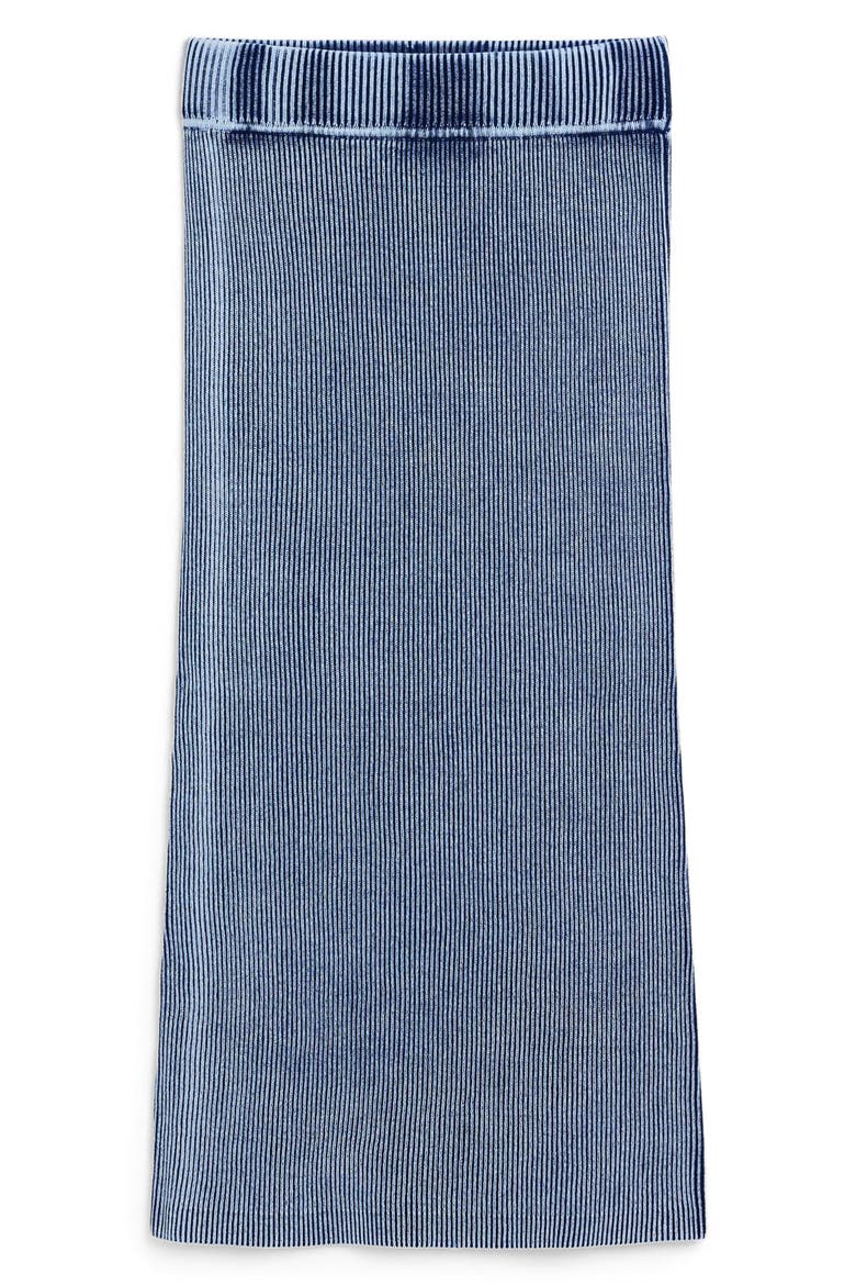 Rib Maxi Skirt, Alternate, color, NAVY