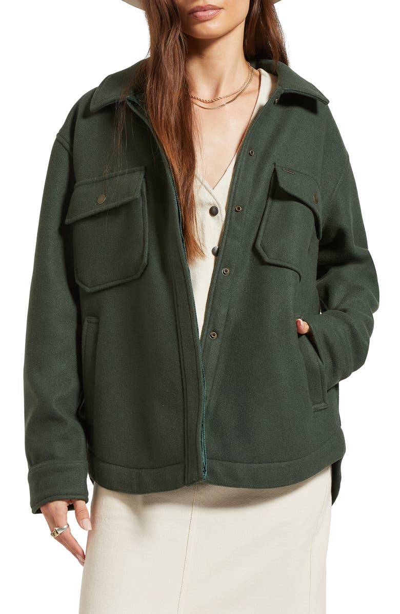 Brixton Durham Felted Shirt Jacket, Main, color, 