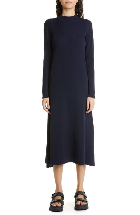 Portrait 2 Long Sleeve Midi Sweater Dress