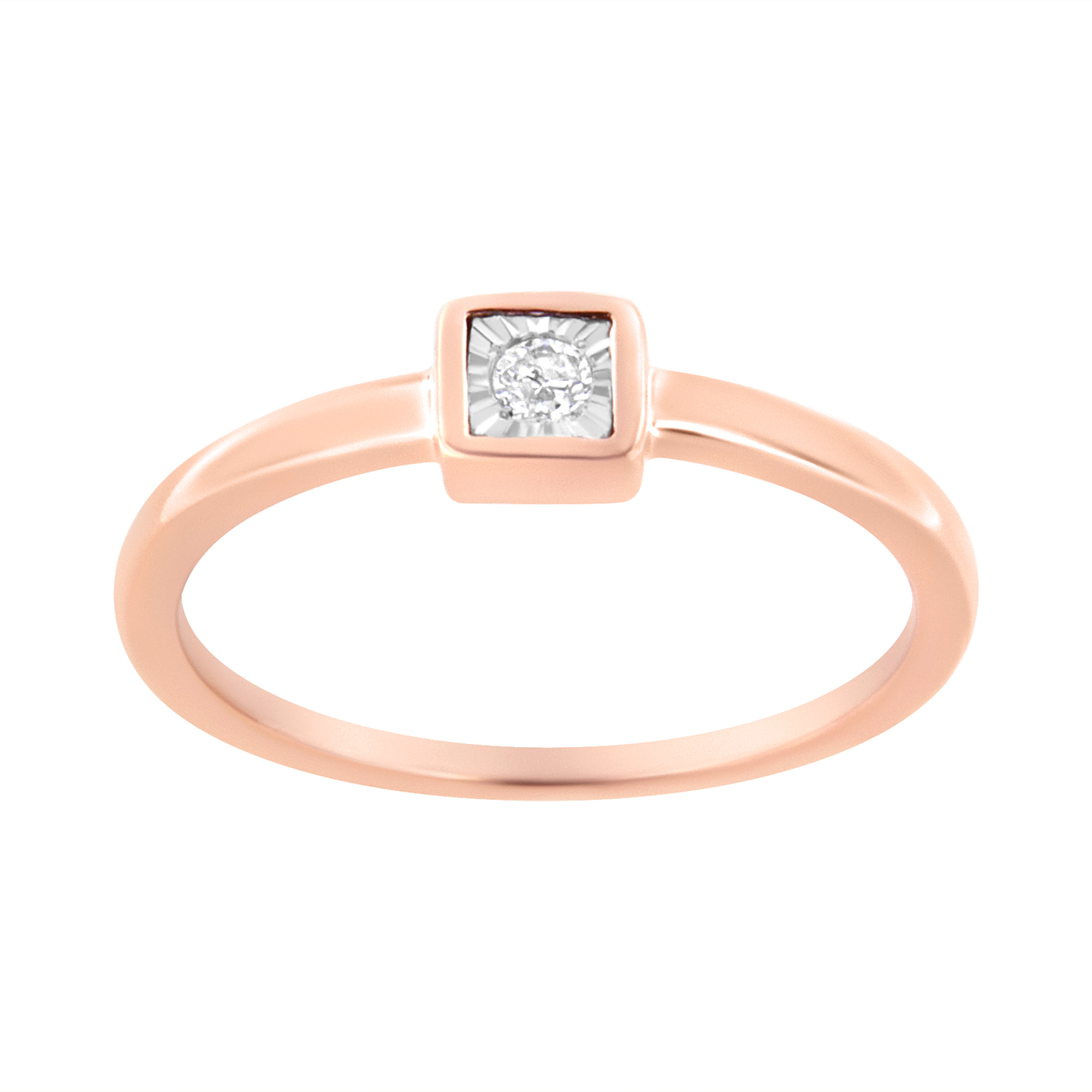 Haus of Brilliance 14K Rose Gold Plated Silver Miracle Set Diamond ...