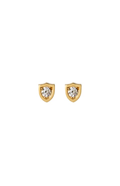 Shield Stud Earrings