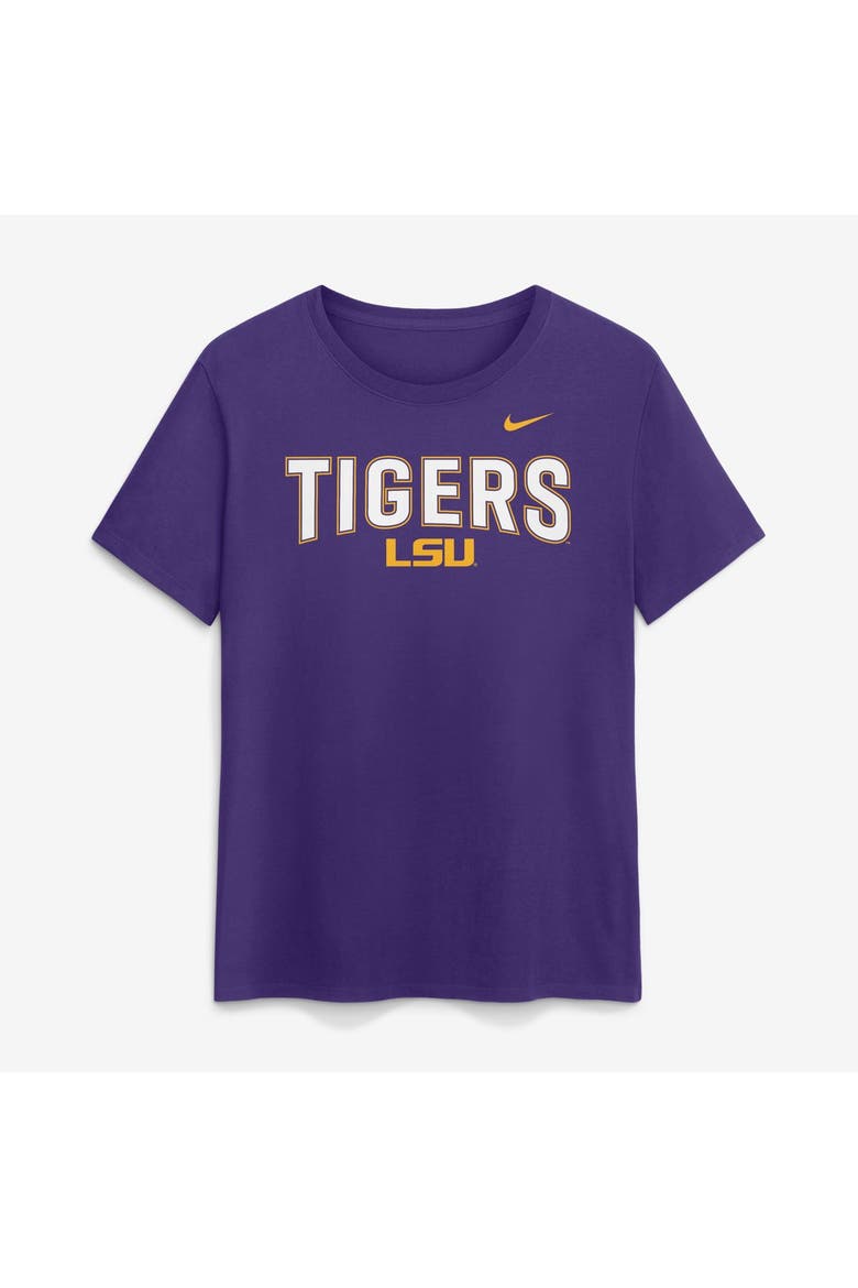 Women's Nike  Purple LSU Tigers Arch Logo T-Shirt, Main, color, Purple