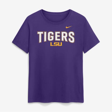 Women's Nike  Purple LSU Tigers Arch Logo T-Shirt