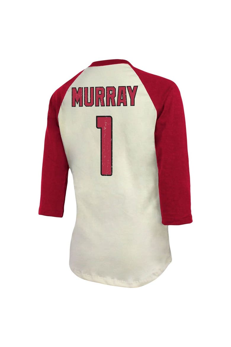 Women's Fanatics Branded Kyler Murray Cream/Cardinal Arizona Cardinals Player Raglan Name & Number 3/4-Sleeve T-Shirt, Alternate, color, Cream