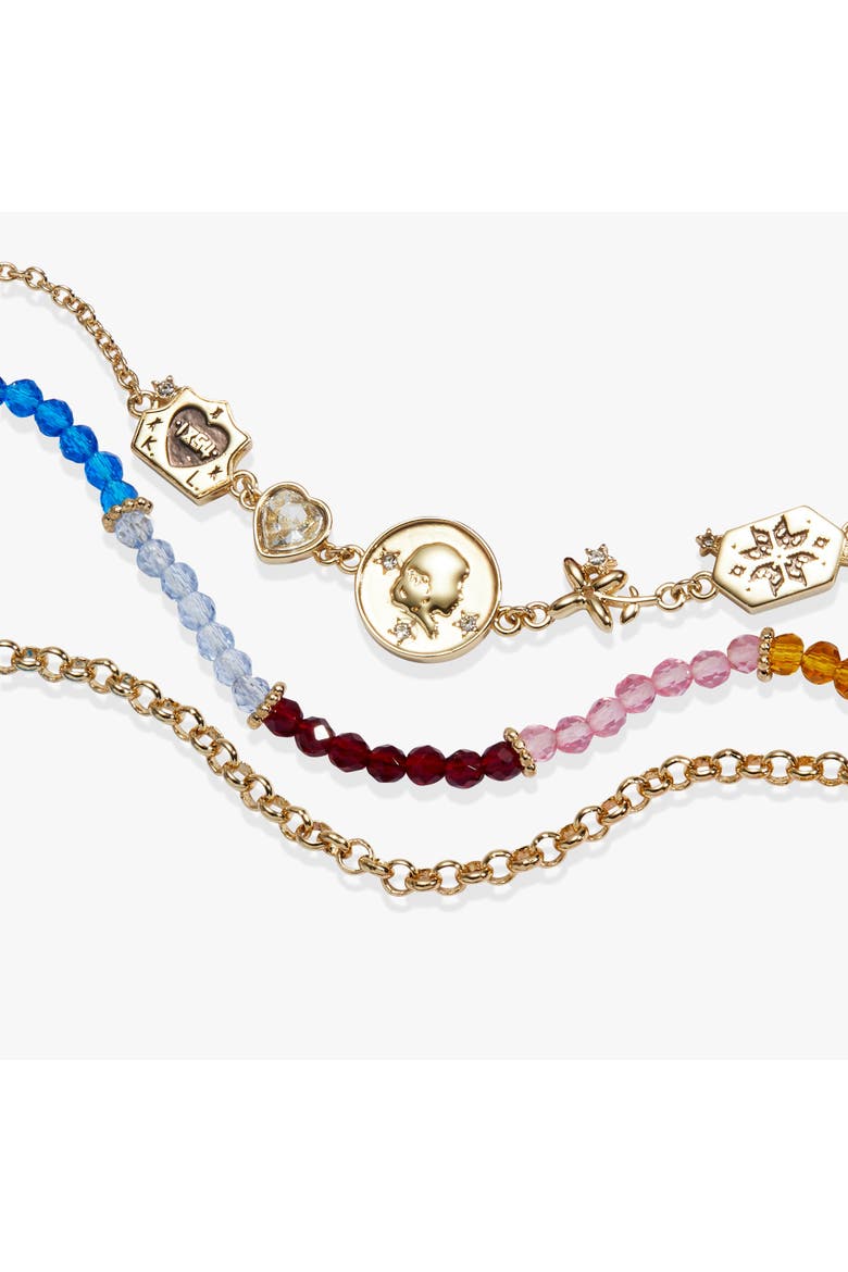 American Girl® Kirsten 3 Row Bolo Bracelet, Alternate, color, Gold