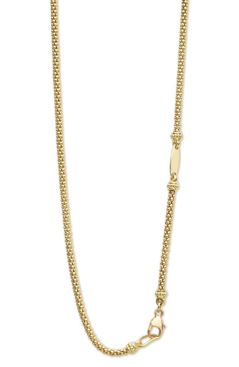 LAGOS Popcorn Caviar Chain Necklace, Alternate, color, Gold