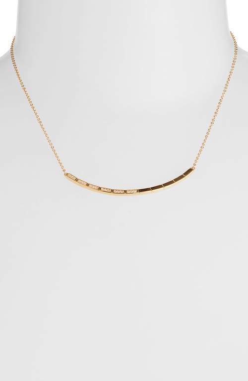 Shop Nordstrom Delicate Mixed Cubic Zirconia Bar Pendant Necklace In Clear- Gold