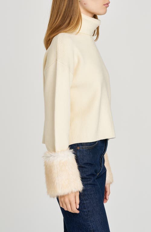 Wayf Rebecca Turtleneck Sweater In White