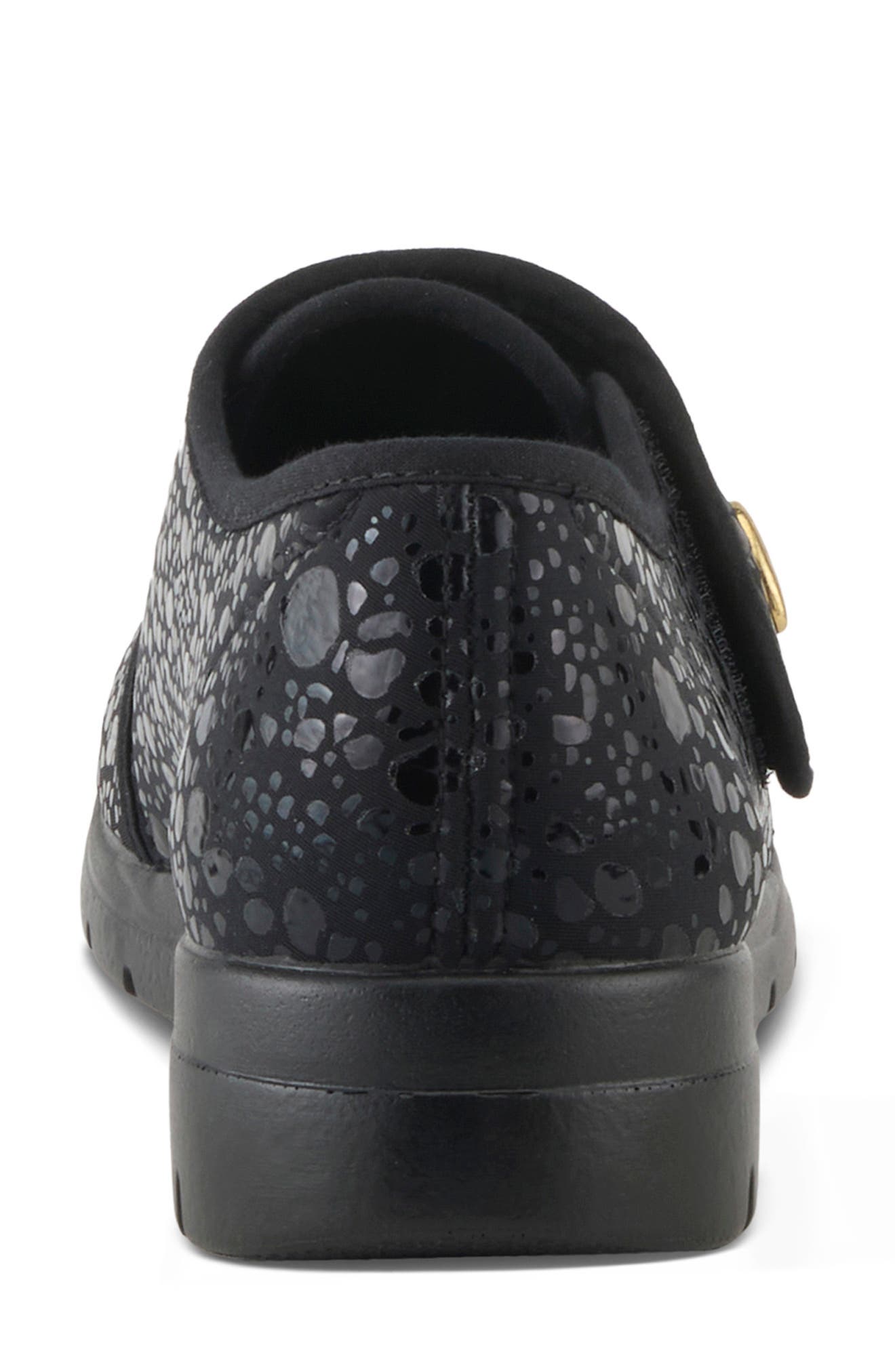 Flexus by Spring Step Amay Sneaker, Alternate, color, Black Croco