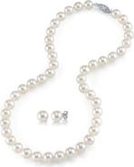 The Pearl Source Freshwater Pearl Necklace & Earrings