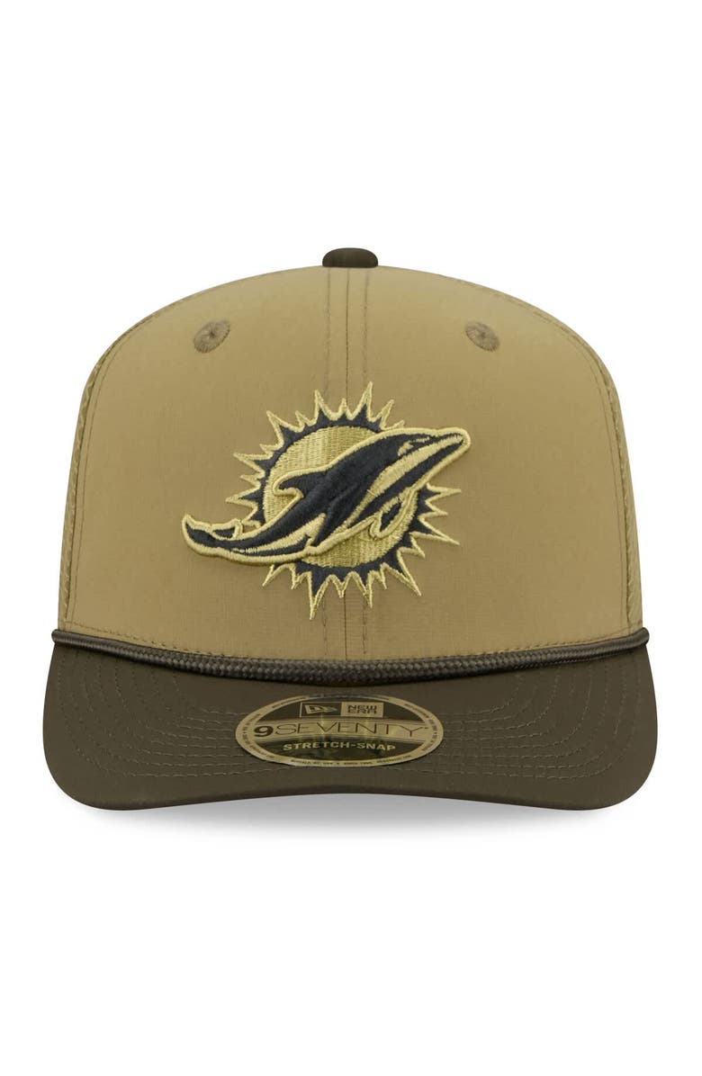 New Era Men's New Era  Green Miami Dolphins 2025 Salute to Service 9SEVENTY Adjustable Hat, Alternate, color, Green