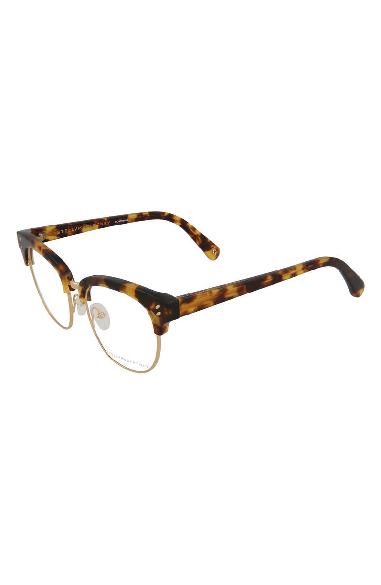 Stella McCartney 49mm Square/Rectangle Optical Frames, Alternate, color,