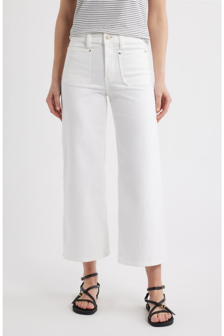 Le Slim Palazzo Patch Pocket High Waist Ankle Wide Leg Jeans, Main, color, AU NATURAL CLEAN