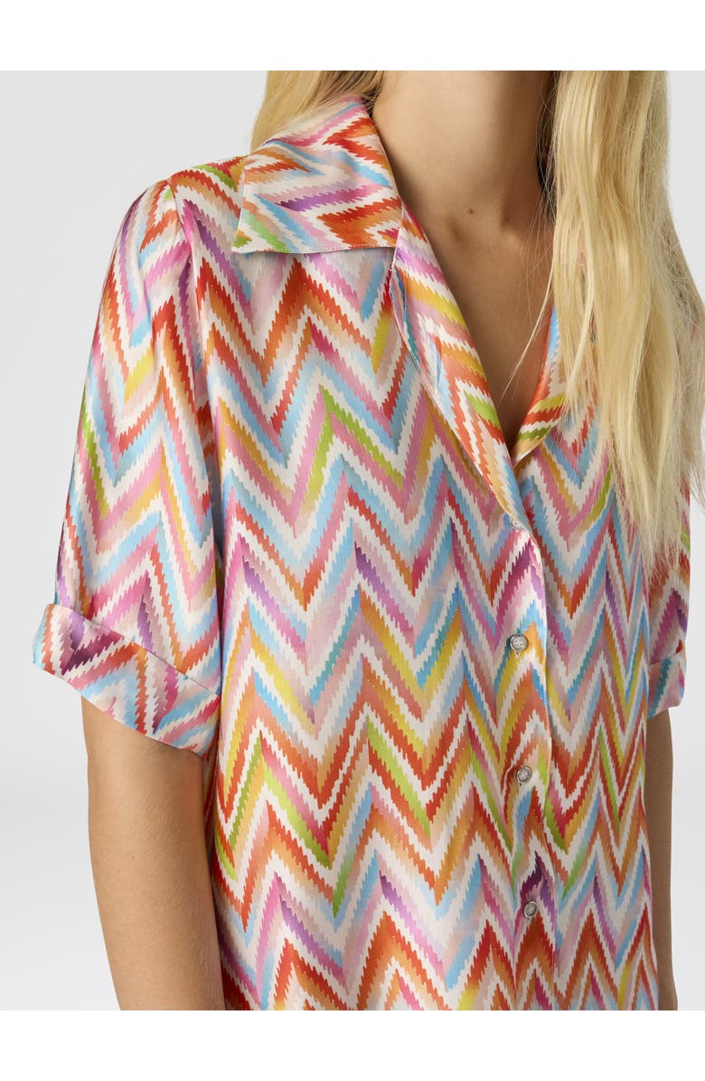 Missoni Bowling Style Cover-up Shirt, Alternate, color, Multicoloured
