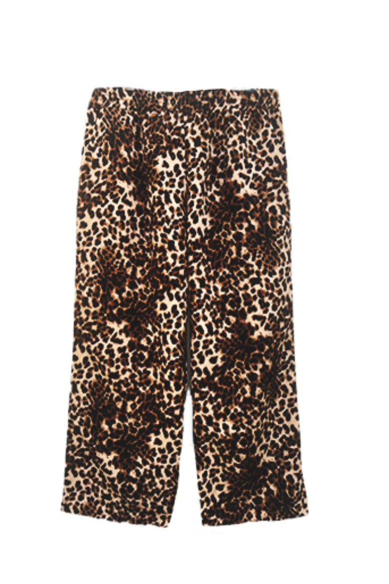 Riley Wide Pajama Style Pant, Main, color, Leopard