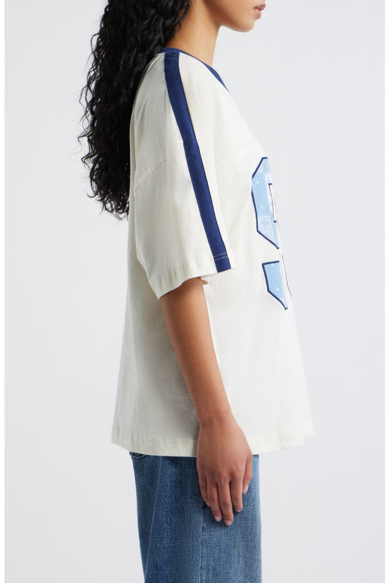 Quilt Graphic Cotton Top, Alternate, color, MARSHMALLOW