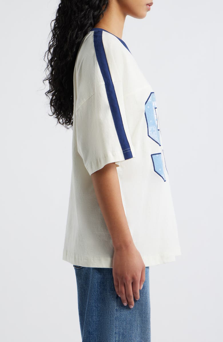 GOLDEN HOUR Quilt Graphic Cotton Top, Alternate, color, Marshmallow