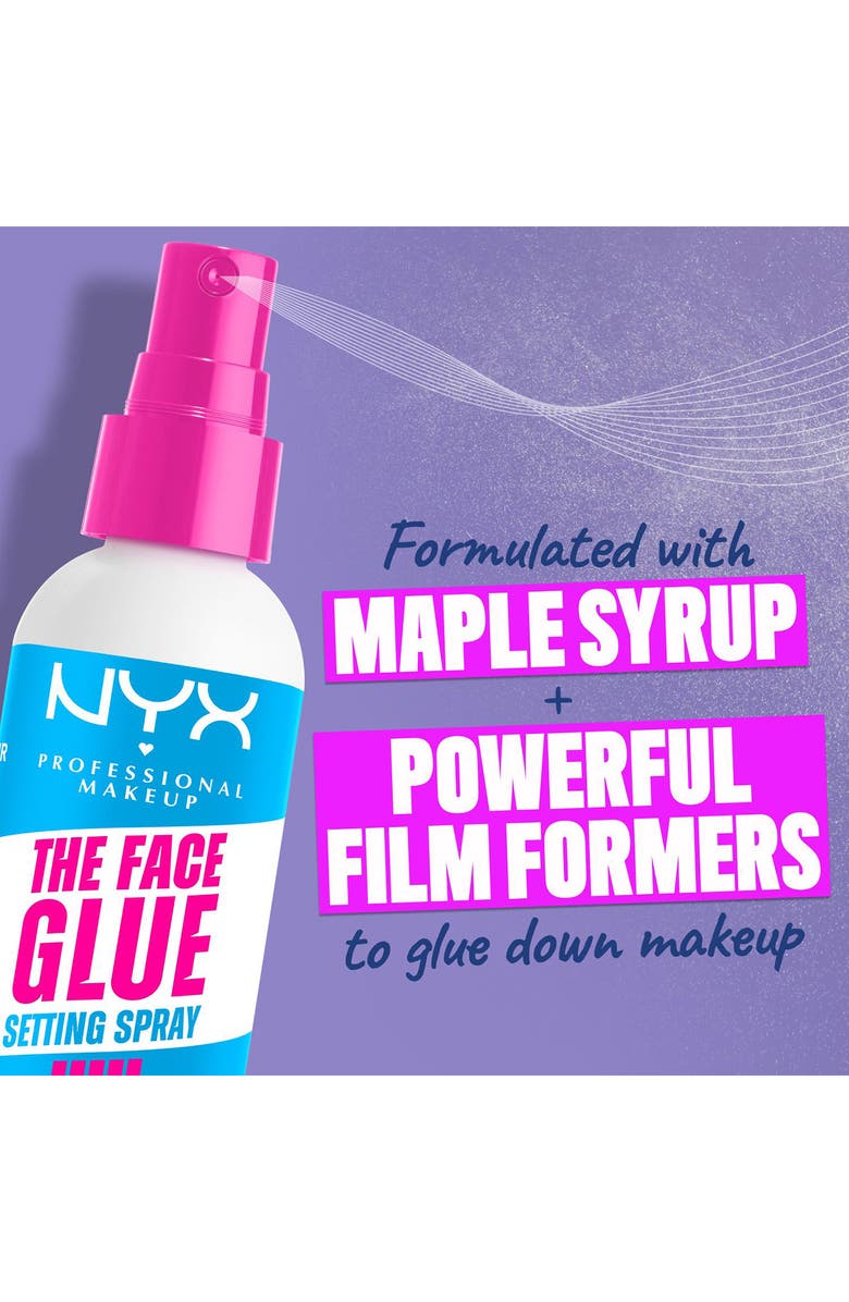NYX PROFESSIONAL MAKEUP The Face Glue Setting Spray, Alternate, color, No Shade